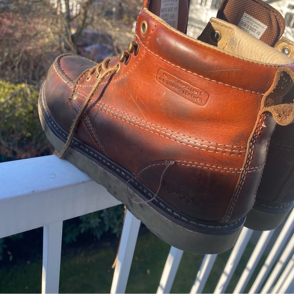 Golden Fox Work Boots 10 Men's Moc Toe Wedge Comfortable Boot for Construction - Picture 2 of 10